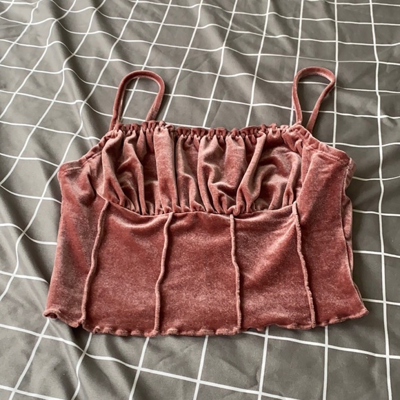 SHEIN Tops - Velvet crop tank top